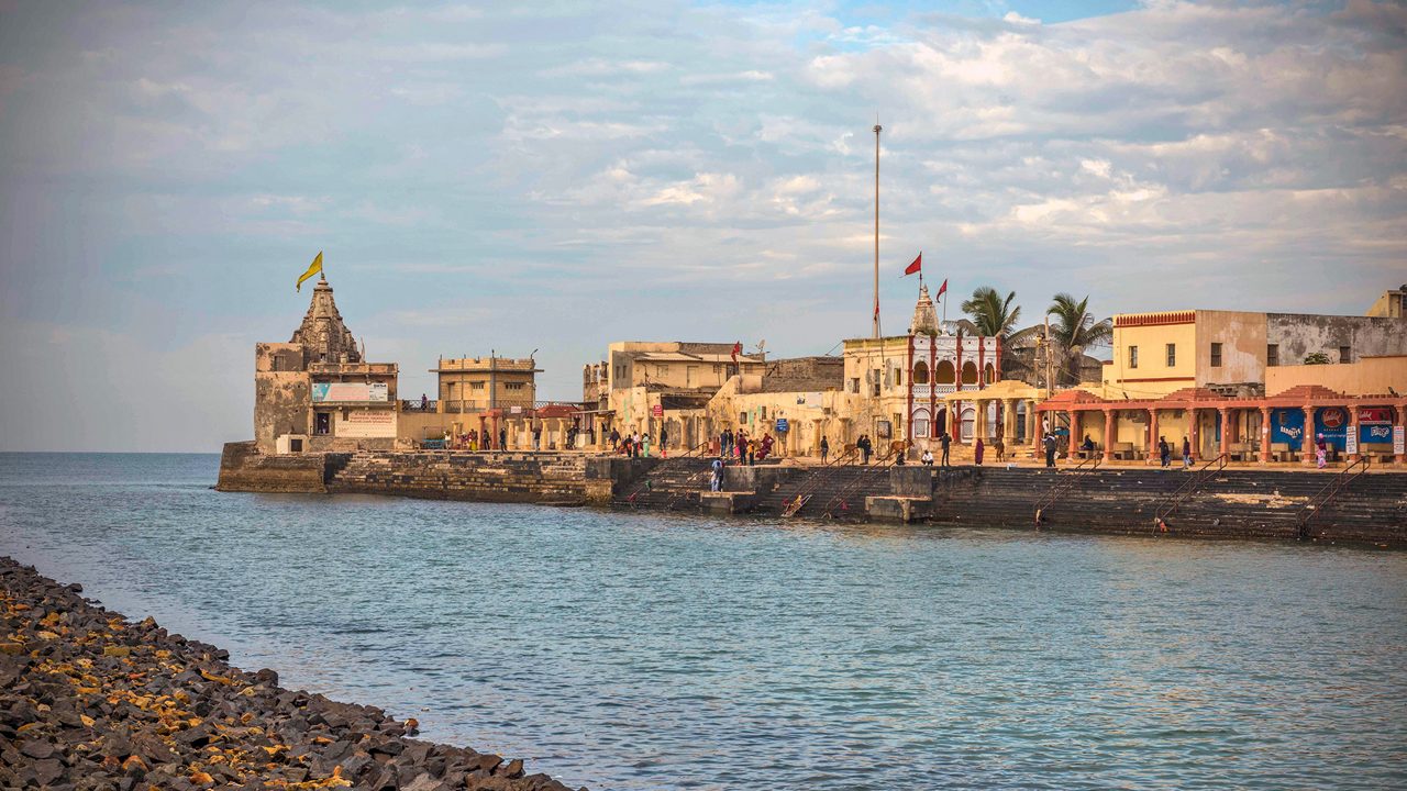 Gomti Ghat sacred bathing ghat in Dwarka