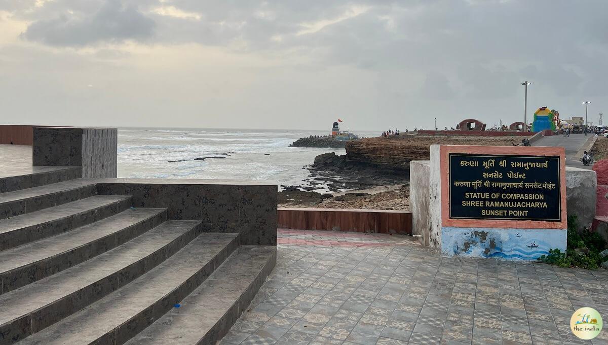 Sunset Point overlooking Arabian Sea in Dwarka