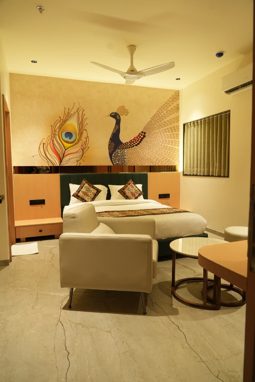 Executive Room at Hotel The Grand Om Krishna - premium room with temple views in Dwarka
